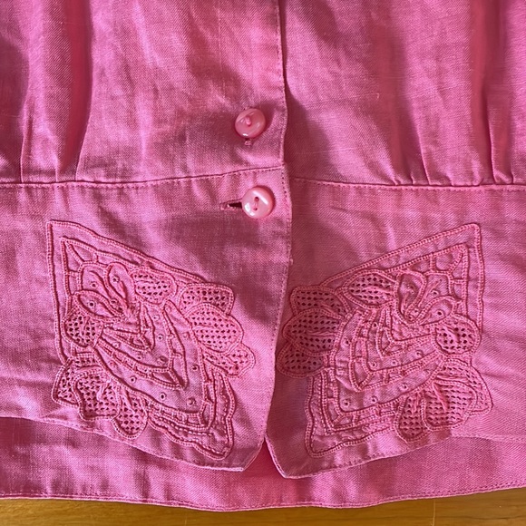 Vintage Daffodil Cutwork lace embroidered blouse - Picture 7 of 7